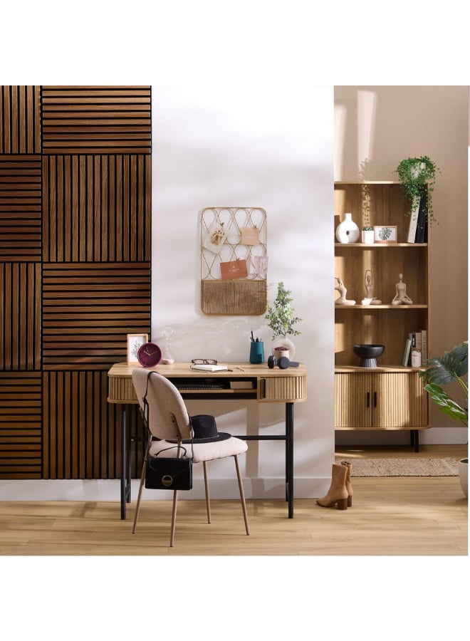 اتموسفيرا ديكور جداري كولفا خشبي مزخرف جوزي وأسود 60 × 60 سم 210403B - Image 2